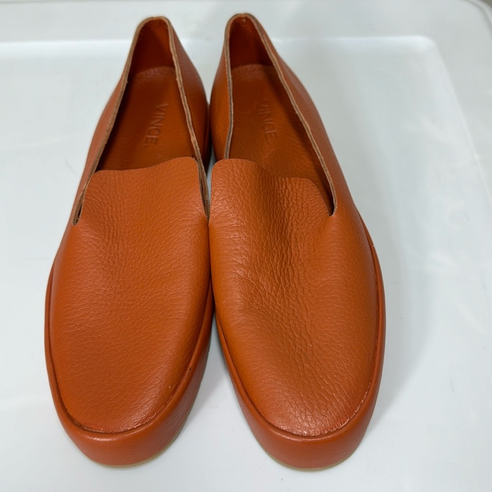 Vince Slip On Loafer Flats Orange Size 6